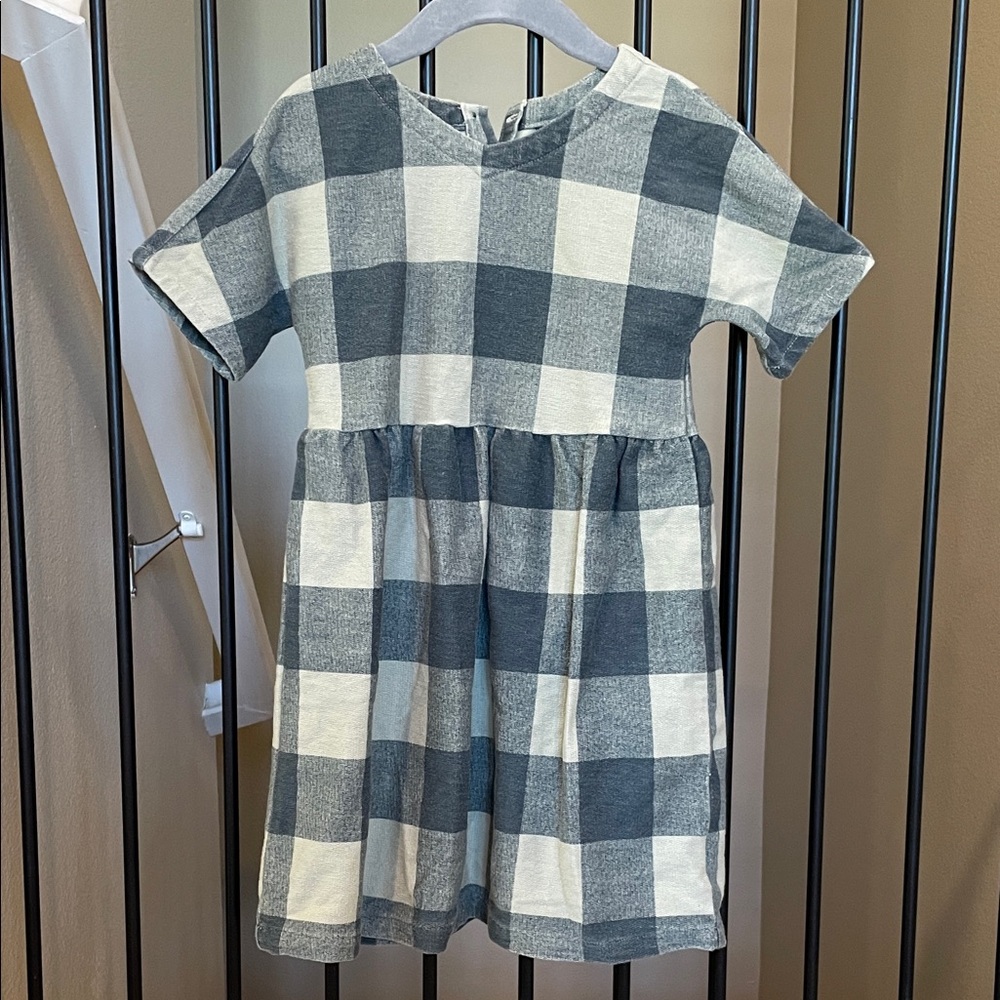Gap Girls' Plaid Short Sleeve Dress 4Y